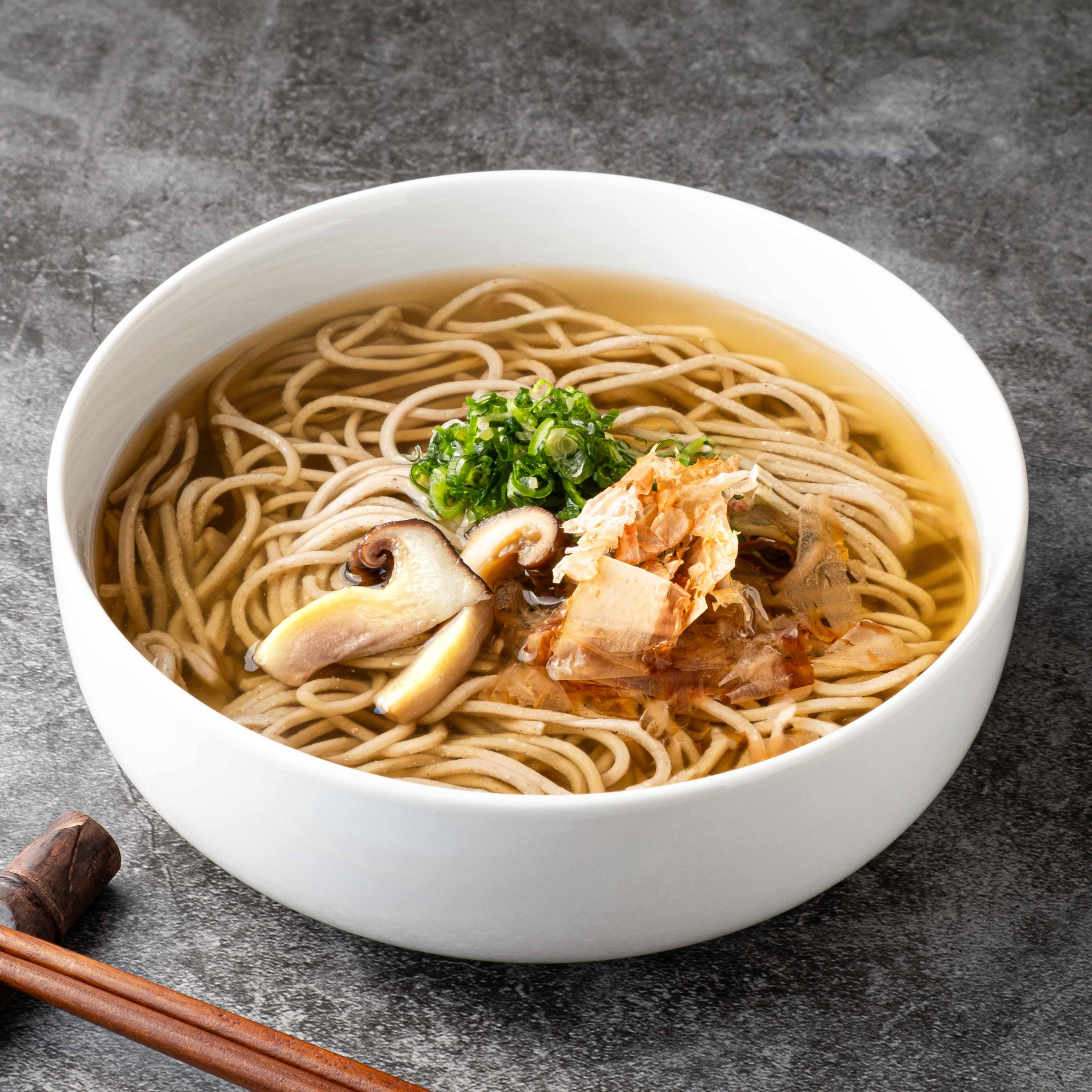 特製十割蕎麦 大黒本しめじそばセット《冷かけ》(4人前・冷凍)