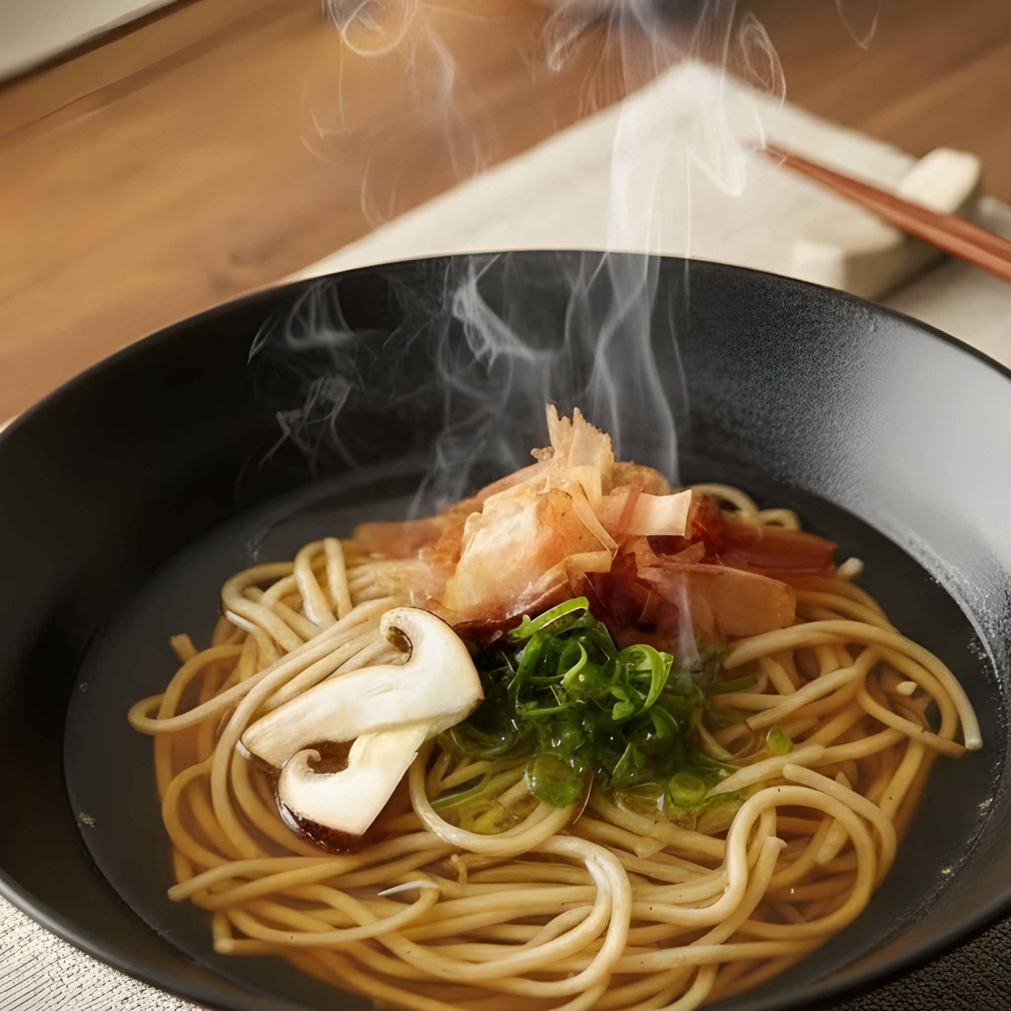 特製十割蕎麦  大黒本しめじそばセット《温》(4人前・冷凍)