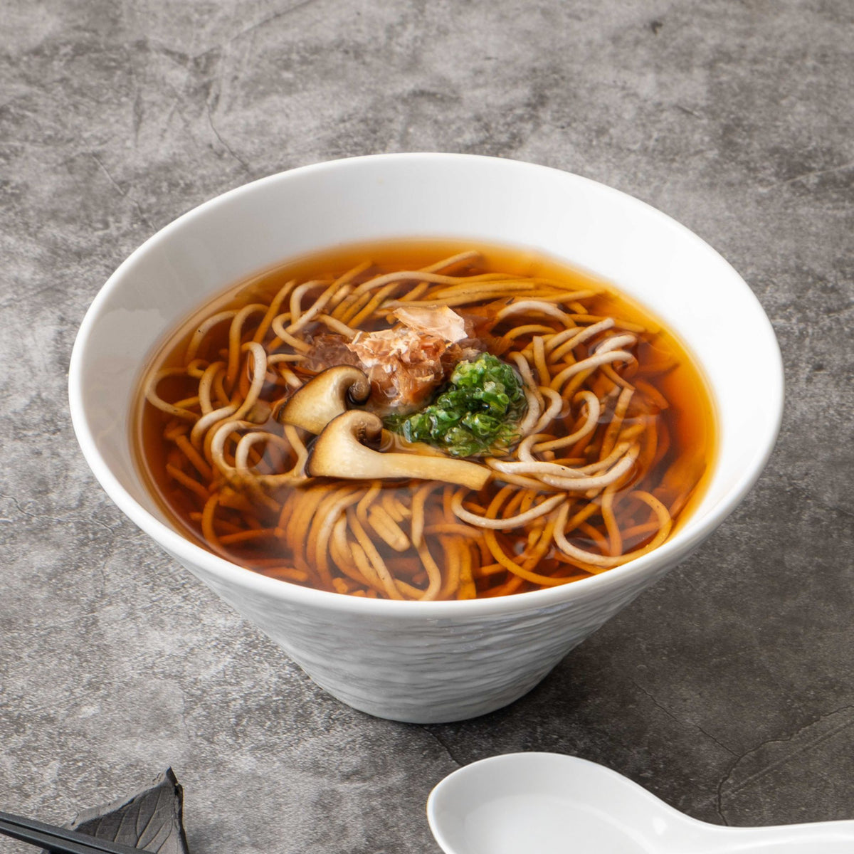 特製十割蕎麦 大黒本しめじそばセット(温)｜4人前・冷凍