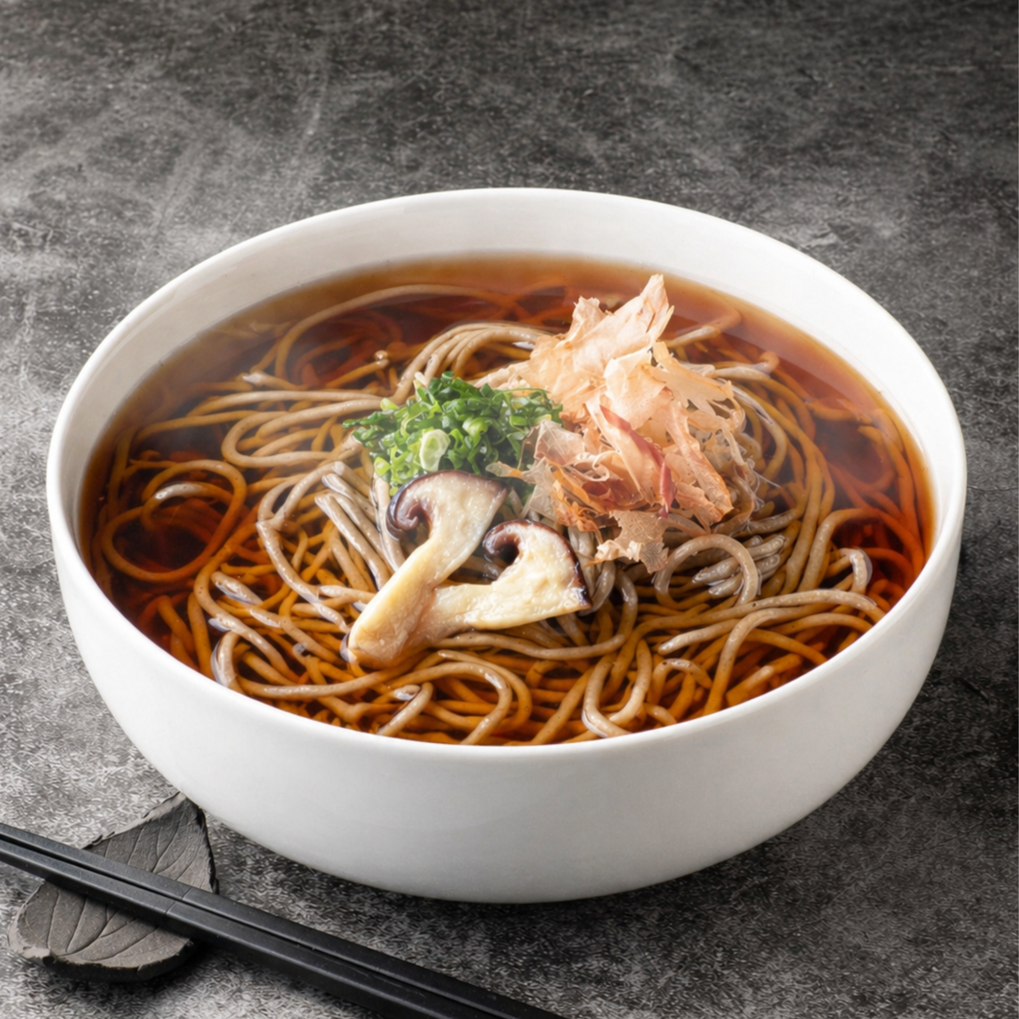 特製十割蕎麦  大黒本しめじそばセット《温》(4人前・冷凍)
